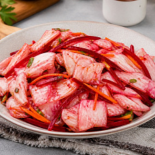 Капуста со свеклой по-корейски