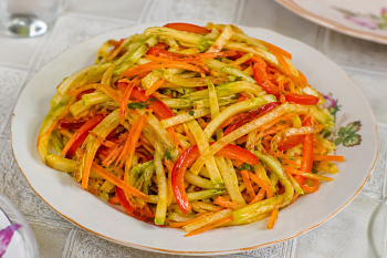 Кабачки по-корейски на зиму
